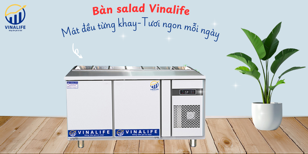 Bàn Salad 1.2m Quạt Gió